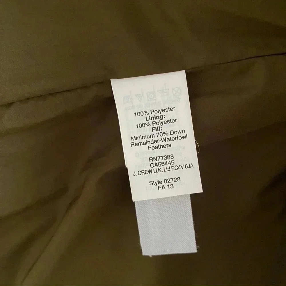 J.‎ Crew Excursion Quilted Down Camo Vest Sz M